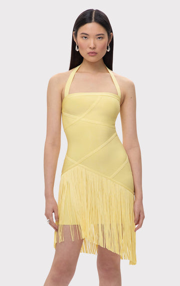 Asymmetric Bandage Mini Dress