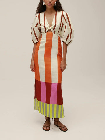 Gaia Puff Sleeve Maxi Dress