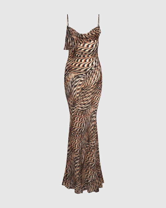 Shell Abstract Print Dress